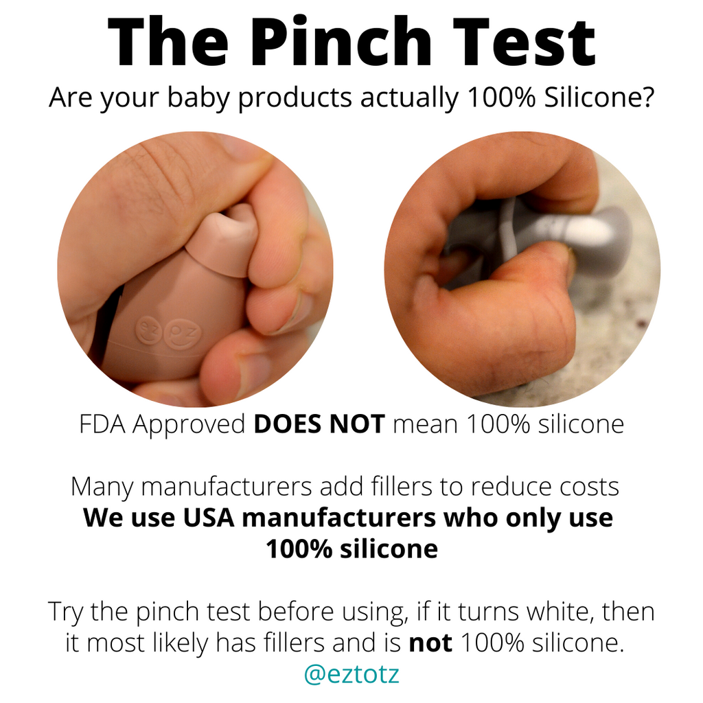 Are your Silicone Products 100% Silicone? – Use the Pinch Test to find out