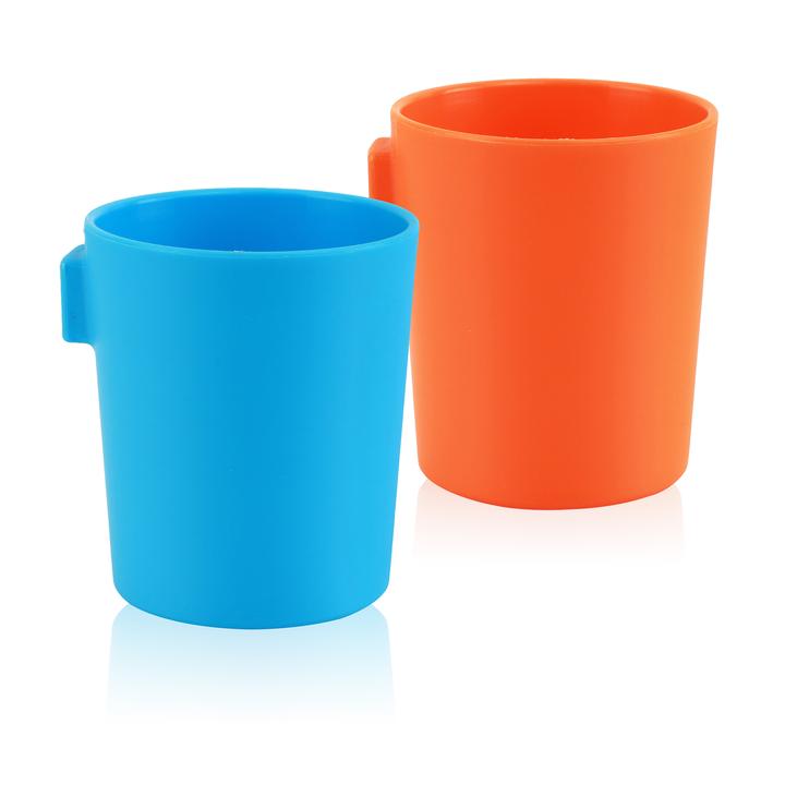 Straw Training Cup 2-Pack / Blue + Orange